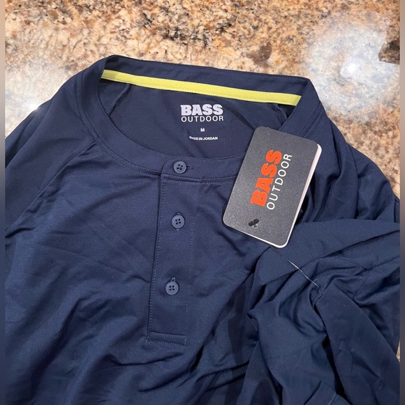 NWT Bass Outdoor Men’s Hilltop Long Sleeve Henley - Picture 7 of 8
